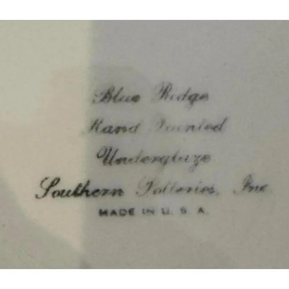 Vintage Blue Ridge Southern Pottery Hand-Painted 9 1/4